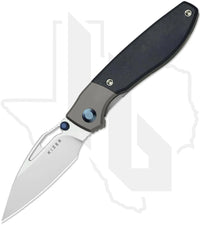 Kizer Shrike KI3746A3 - Titanium, Blue Richlite, Stonewashed