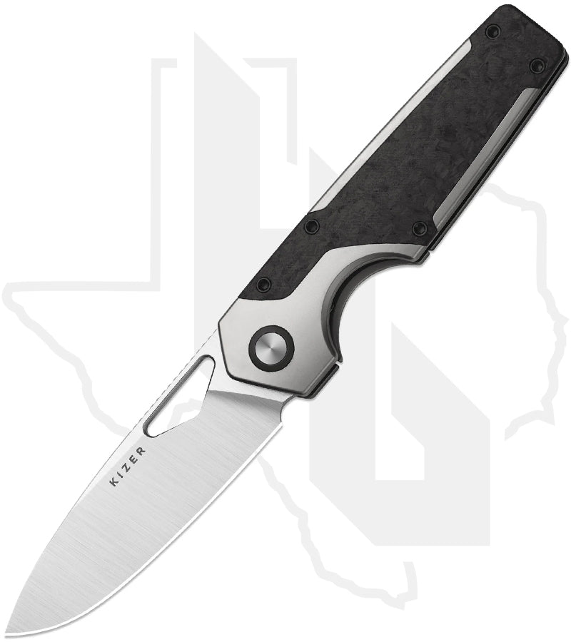 Kizer Serpentine KI3759FDA1 - Titanium, Carbon Fiber Inlays, Satin