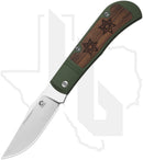 Kizer Trestle KI3761MC1 - Aluminum, Mkuruti Wood Inlays, Satin, Chistmas