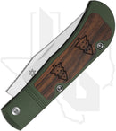 Kizer Trestle KI3761MC1 - Aluminum, Mkuruti Wood Inlays, Satin, Chistmas