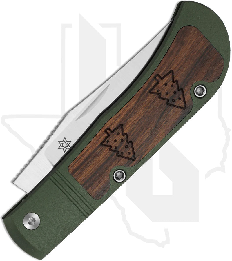 Kizer Trestle KI3761MC1 - Aluminum, Mkuruti Wood Inlays, Satin, Chistmas