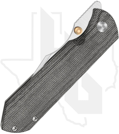 Kizer Harpoon Fold KI4784A2 - Titanium, Black Norplex UltreX Micarta, Satin