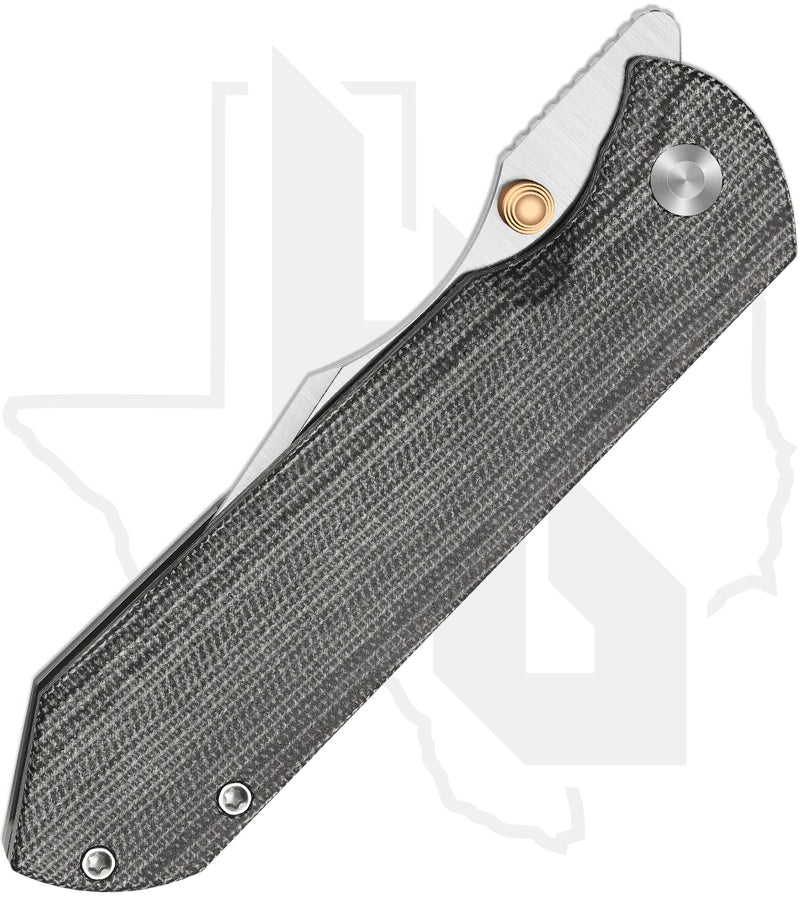 Kizer Harpoon Fold KI4784A2 - Titanium, Black Norplex UltreX Micarta, Satin