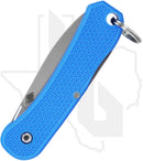 KNAFS Lander 6 KNAFS-00424 - Mini Keychain Knife, Blue FRN, Satin