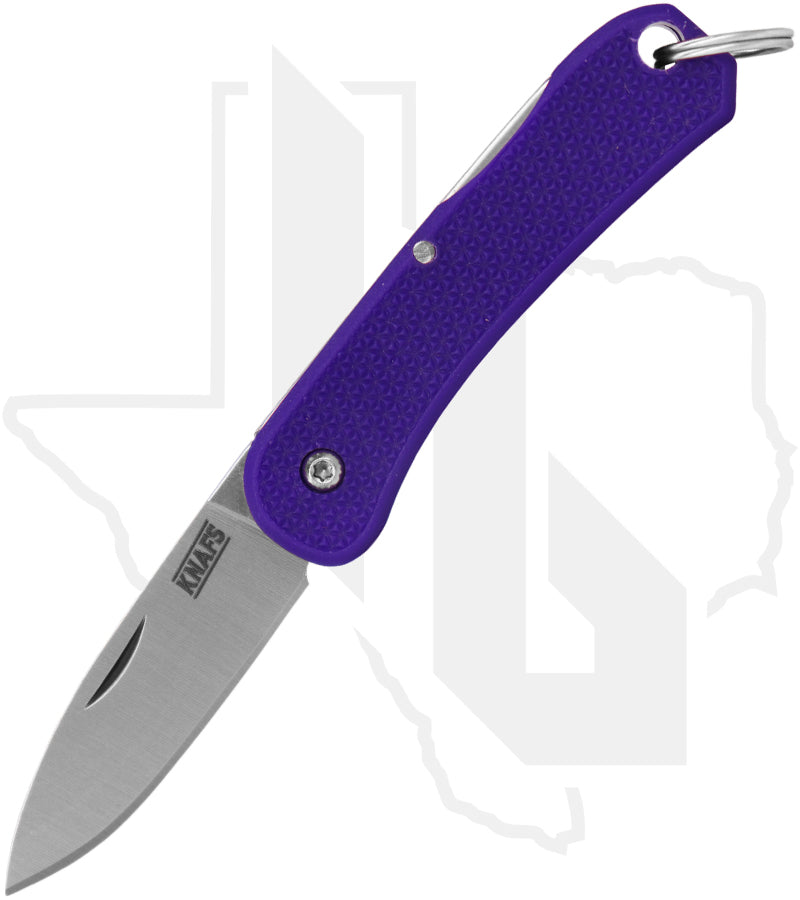 KNAFS Lander 6 KNAFS-00427 - Mini Keychain Knife, Purple FRN, Satin