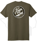 House of Blades T-Shirt "Knife Shop" Circle Design - Olive Green