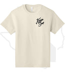 House of Blades T-Shirt "Knife Shop" Text Design - Vintage White