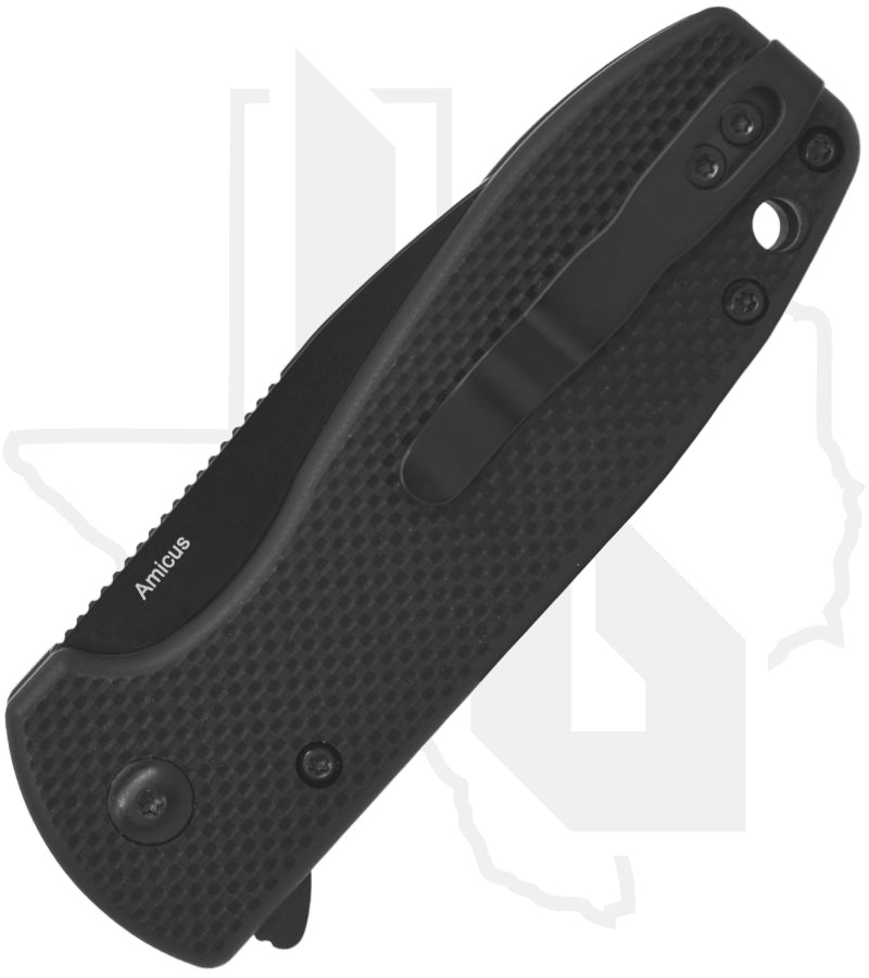 Kizer Amicus L3002A1 - Black G-10, Black