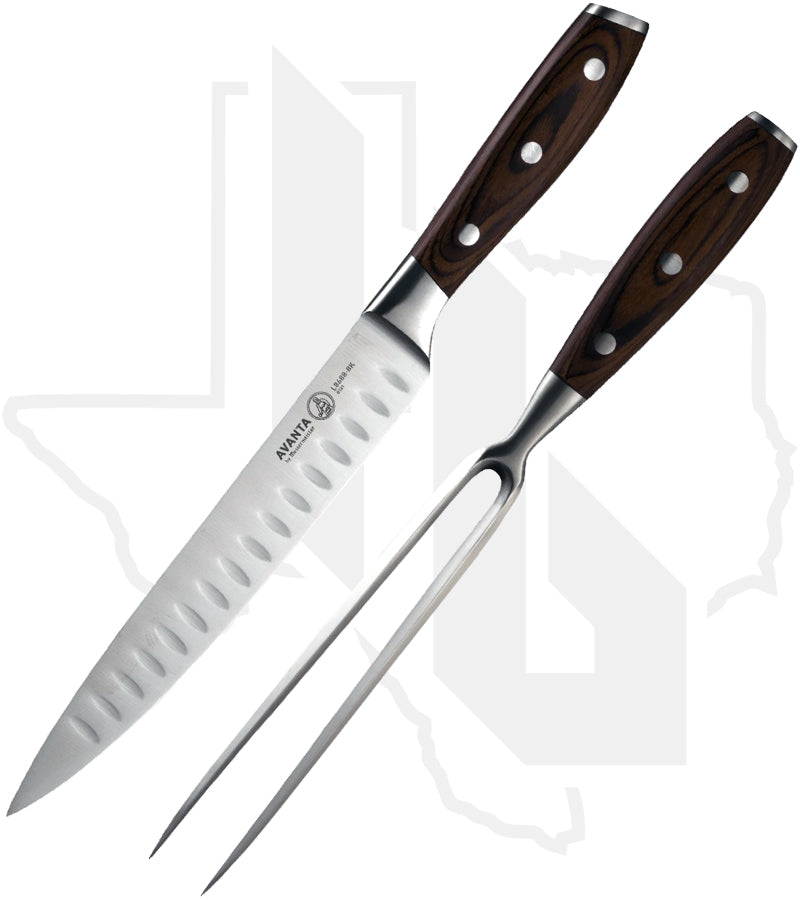 Messermeister Avanta 2 Pc Kullens Carving Set L8000-2KS - Pakkawood