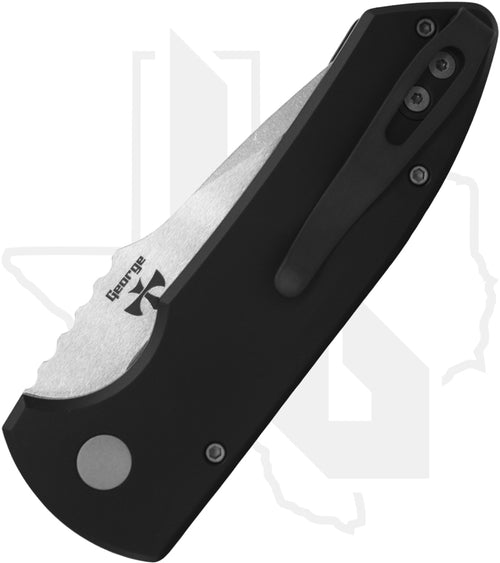 Pro-Tech SBR LG405 - Textured Black Aluminum, Stonewashed