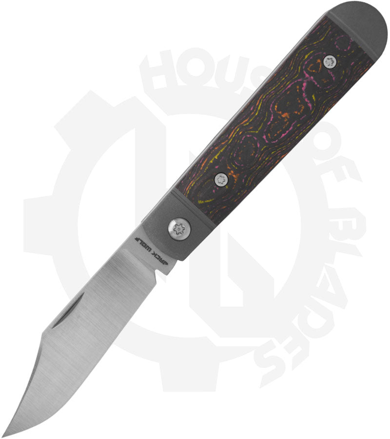 Jack Wolf Knives Little Bro Jack LILBR-01-CC-FLO - Flo Party CamoCarbon