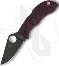 Spyderco Sprint Run Manbug MBBGBKP - Black, Burgundy FRN