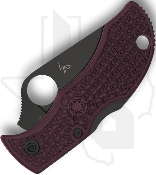 Spyderco Sprint Run Manbug MBBGBKP - Black, Burgundy FRN