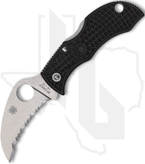 Spyderco Manbug MBKHBS - Black FRN, Hawkbill, SpyderEdge