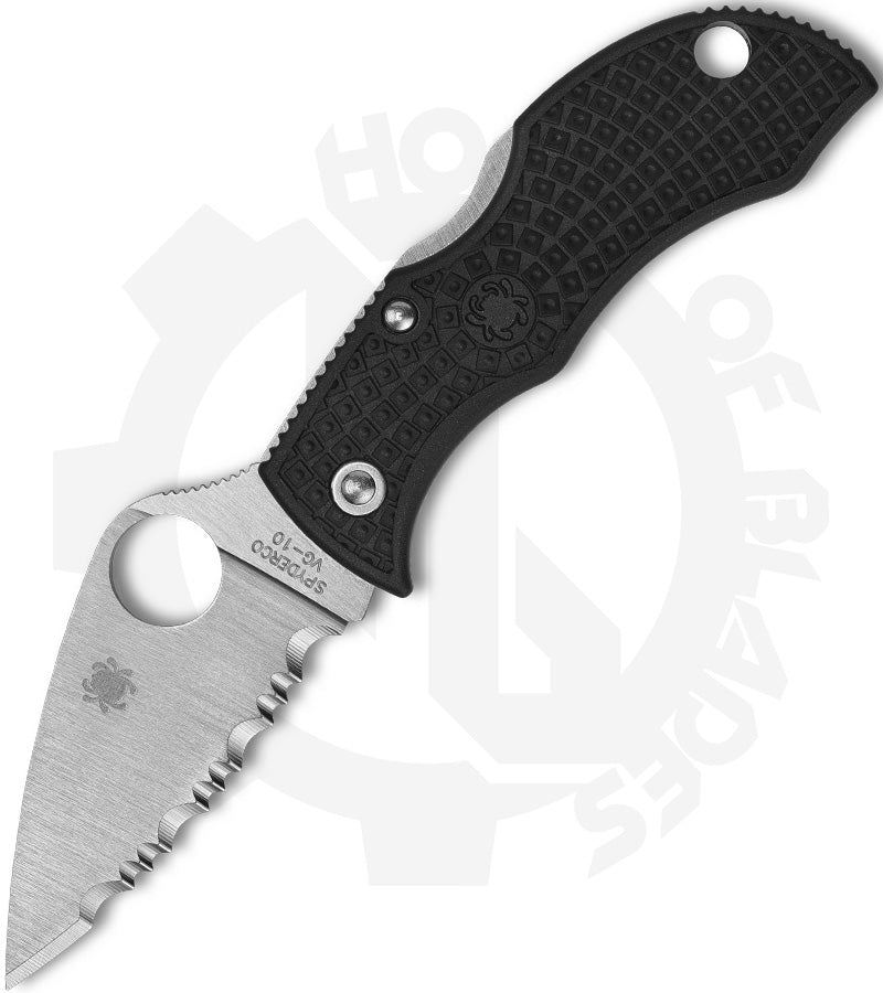 Spyderco Manbug MBKLFS - Black FRN, SpyderEdge