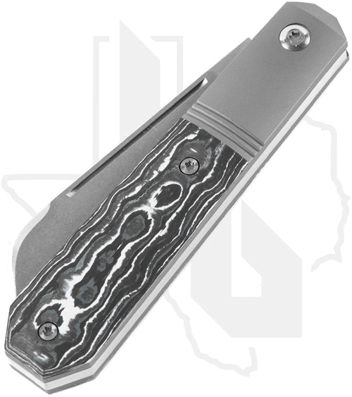 Jack Wolf Knives Midnight Jack MIDNI-02-FC-WS - White Storm Fat Carbon