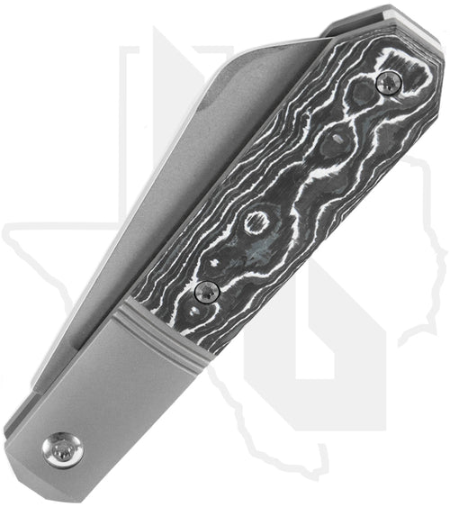 Jack Wolf Knives Midnight Jack MIDNI-02-FC-WS - White Storm Fat Carbon