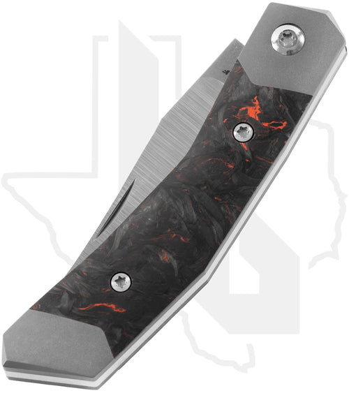 Jack Wolf Knives Mini Cyborg Jack MINCY-01-FC-DMO - Dark Matter Orange Fat Carbon