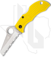Spyderco Manbug Salt MYLS - Yellow FRN, SpyderEdge