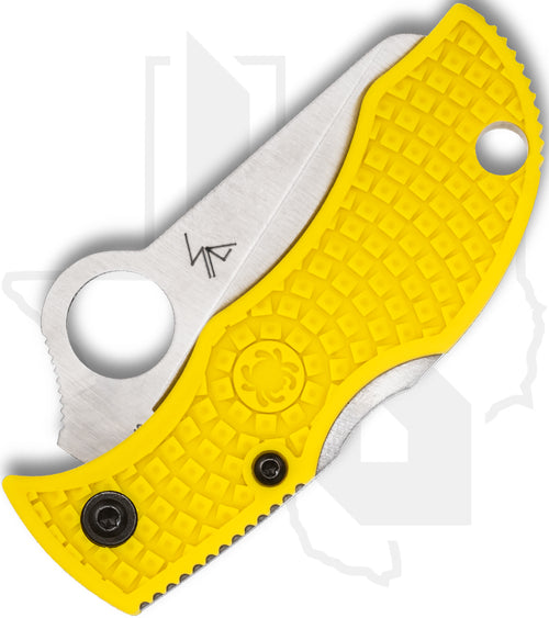 Spyderco Manbug Salt MYLS - Yellow FRN, SpyderEdge