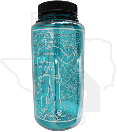 All American Maker 32oz #knifenut Nalgene Water Bottle - Teal