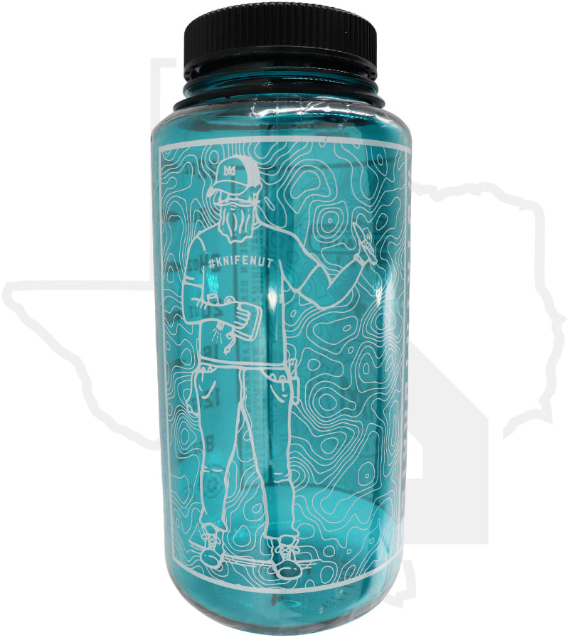 All American Maker 32oz #knifenut Nalgene Water Bottle - Teal