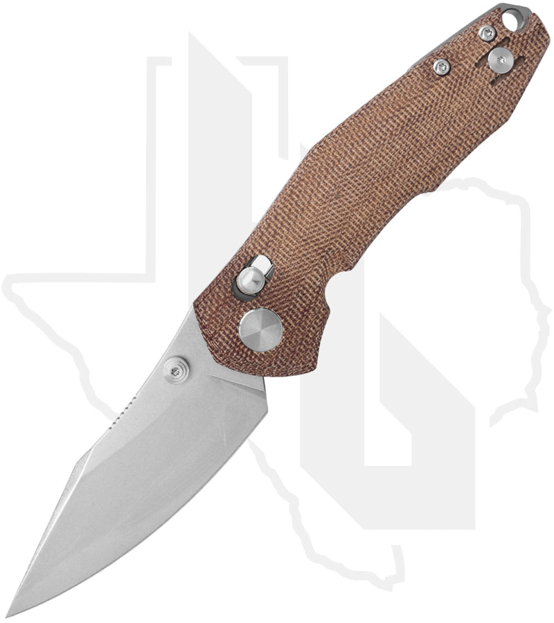 GiantMouse ACE Nazca NAZCA-NAT-CANVAS - Stonewashed, Natural Canvas Micarta