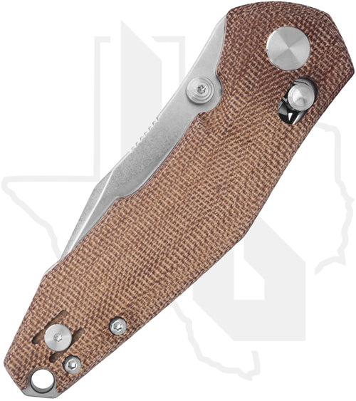GiantMouse ACE Nazca NAZCA-NAT-CANVAS - Stonewashed, Natural Canvas Micarta