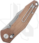 GiantMouse ACE Nazca NAZCA-NAT-CANVAS - Stonewashed, Natural Canvas Micarta