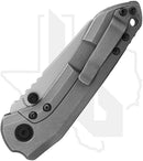 Millit Knives Overland - OD Green Micarta, Stonewashed Titanium, Black Pivot Collar & Backspacer, Stonewashed