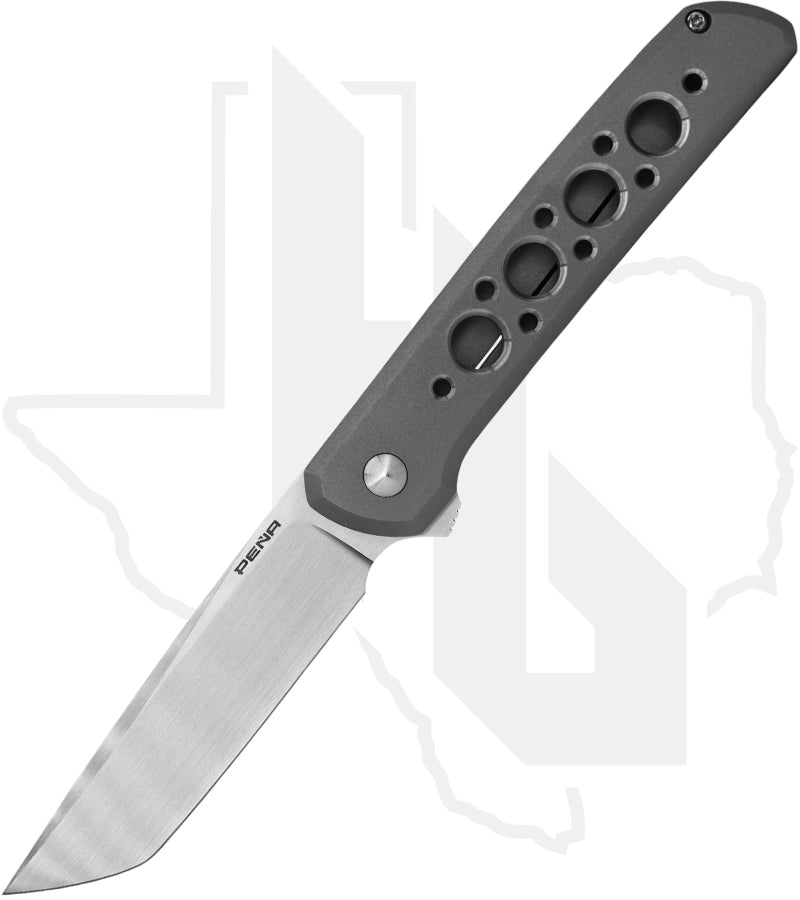 Pena Knives La Carolina PENA-CUSTOM-2 - Titanium, Speedholes