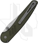Pro-Tech Peace Neighbor Avalon PN1101-GREEN - Green Knurled Aluminum, Stonewashed