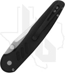 Pro-Tech Avalon PN1101 - Black Knurled Aluminum, Stonewashed