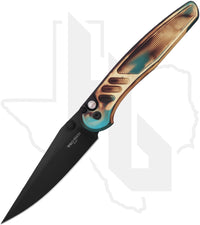 Pro-Tech Peace Neighbor Avalon PN1103-SHIPWRECK - Shipwreck Knurled Aluminum, DLC, Black Lip Pearl Button