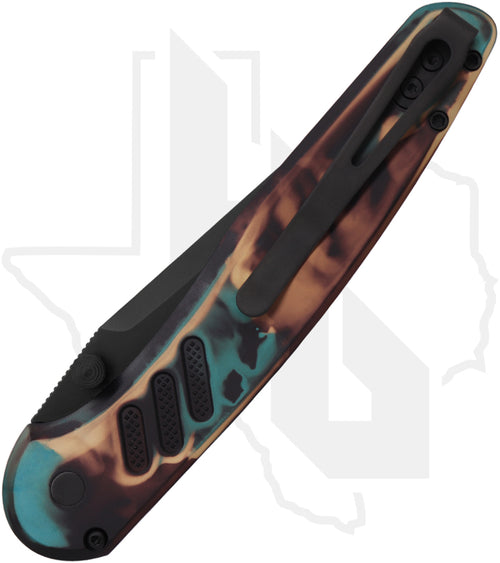 Pro-Tech Peace Neighbor Avalon PN1103-SHIPWRECK - Shipwreck Knurled Aluminum, DLC, Black Lip Pearl Button
