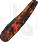 Pro-Tech Peace Neighbor Avalon PN1104-DF - "Del Fuego" Aluminum, DLC, Black Lip Pearl Button
