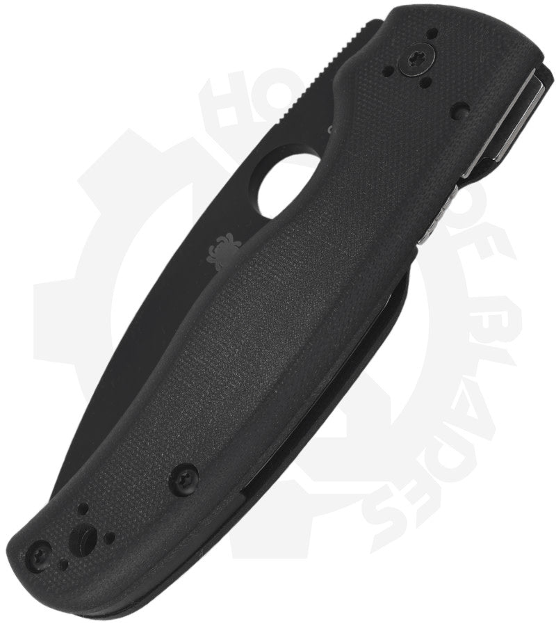 Spyderco Shaman C229GPBK - Black, Black G-10