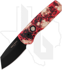 Pro-Tech Runt 5 R5403-CTC - Crimson Tiger Camo Aluminum, DLC, Black Lip Pearl Button