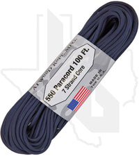 Atwood Rope MFG Navy RG1221H - 550 Paracord, 100 Feet