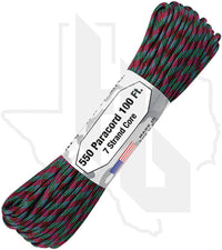 Atwood Rope MFG Argon RG1300H - Color-Changing, 550 Paracord, 100 Feet