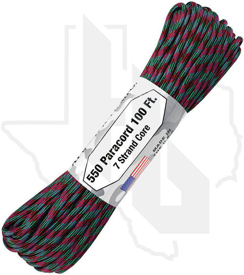 Atwood Rope MFG Argon RG1300H - Color-Changing, 550 Paracord, 100 Feet