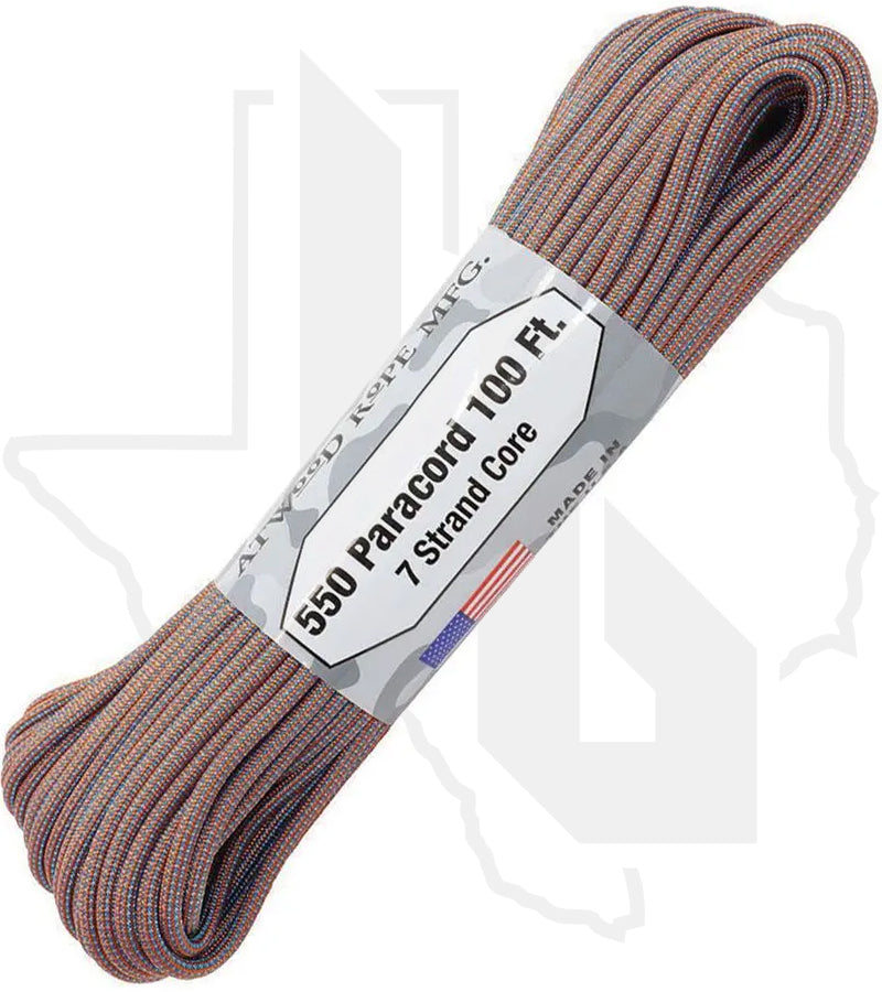 Atwood Rope MFG X-Mystique RG1305H - Color-Changing, 550 Paracord, 100 Feet