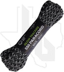 Atwood Rope MFG Black/Glow RG1338H - 550 Paracord, 100 Feet