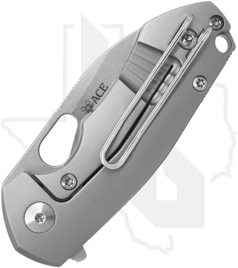 GiantMouse ACE Riv RIV-GRN-MICARTA - Stonewashed, Green Canvas Micarta