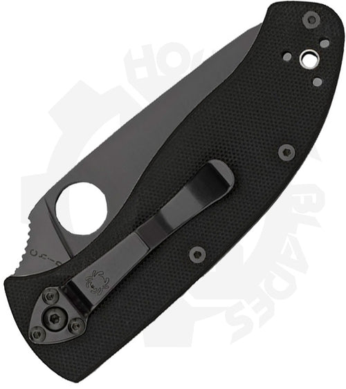 Spyderco Tenacious C122GBBKP - Black, Black G-10