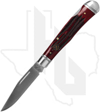 Roper Knives Single Action Lockback Trapper RP0005CRB - Red Bone, Jigged
