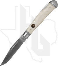 Roper Knives Single Action Lockback Trapper RP0005CWB - White Bone