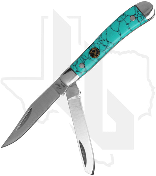 Roper Knives Peanut RP0006G - Seafoam Green Composite Stone