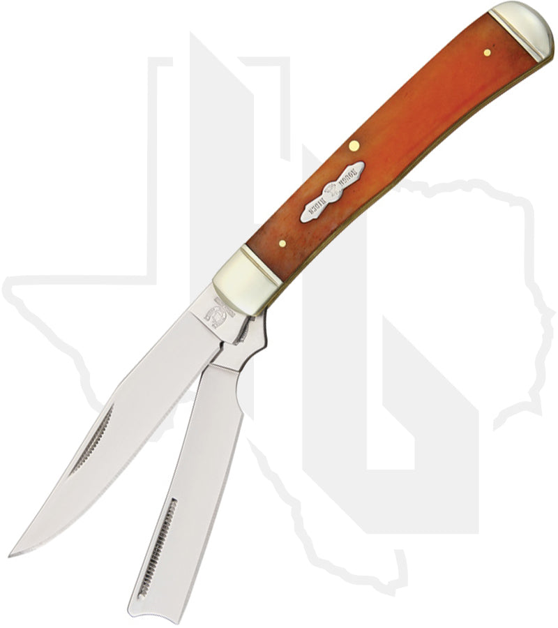 Rough Rider Razor Trapper RR073 - Orange, Bone
