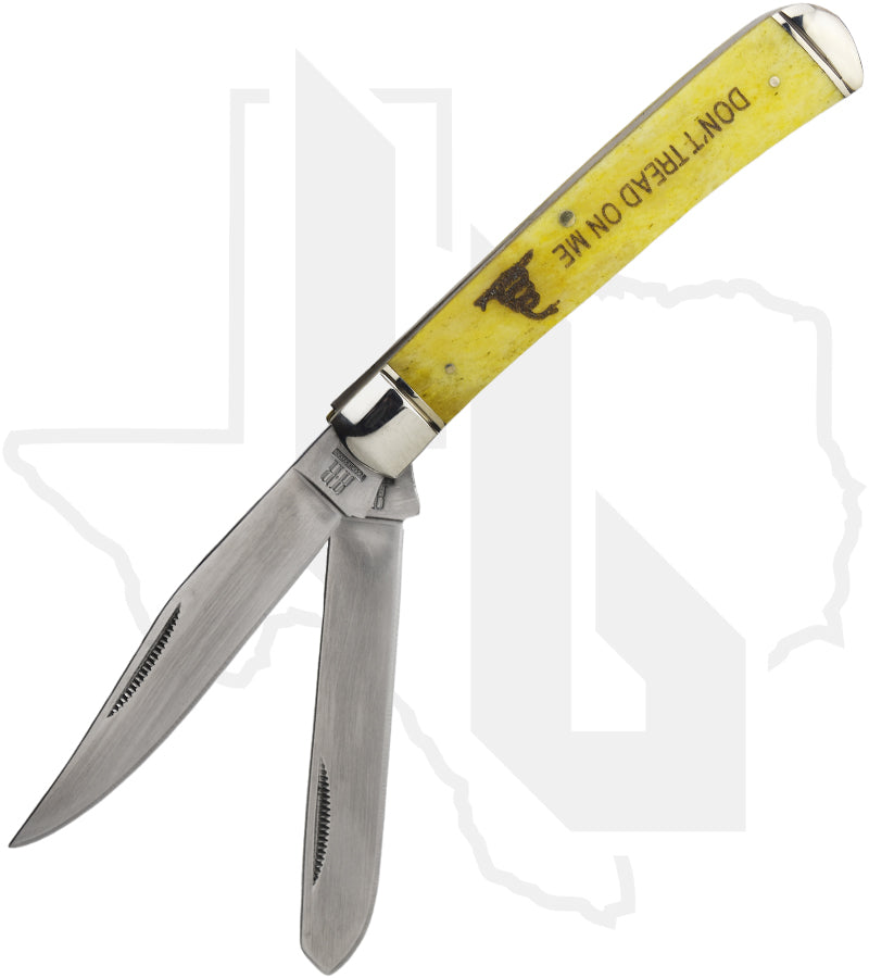 Rough Rider Trapper RR1381 - Don't Tread on Me, Yellow, Bone